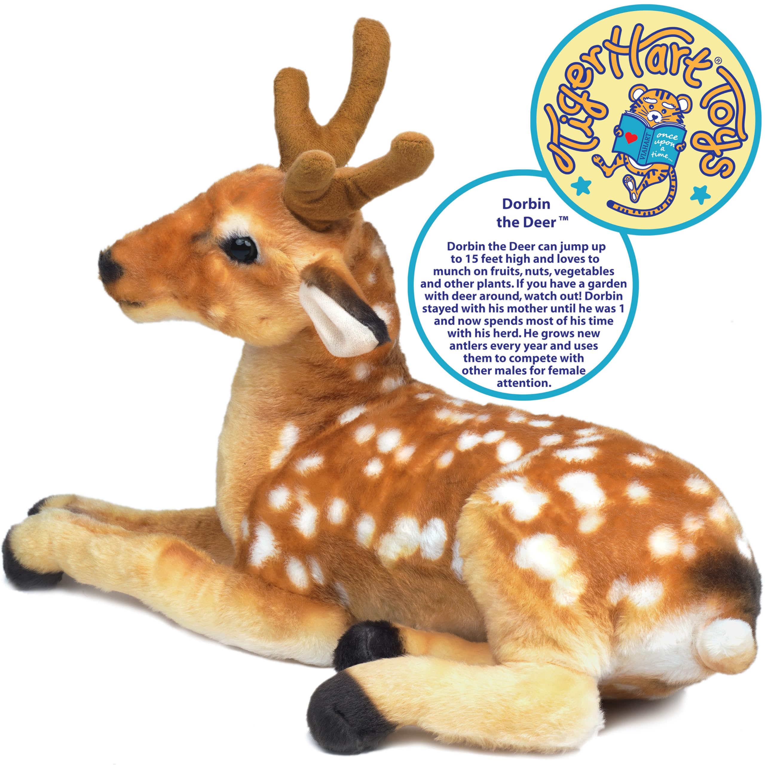 Amazon.com: TigerHart Dorbin The Deer - 21 Inch Stuffed Animal